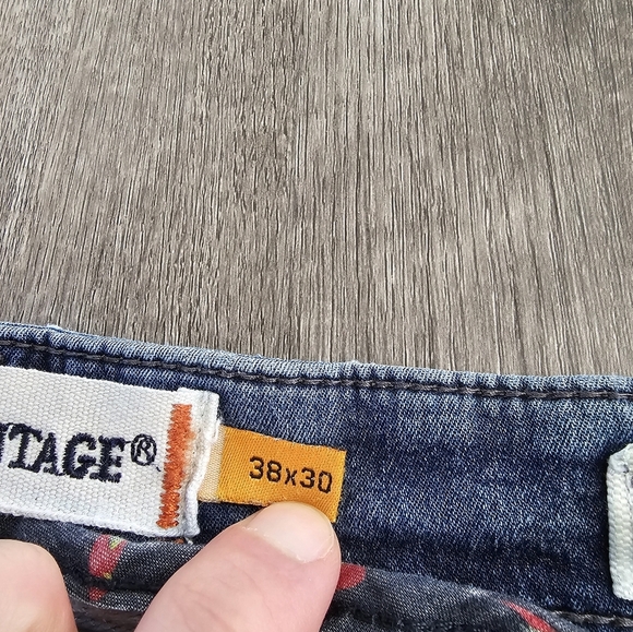 Tailor Vintage Jeans Mens 38X30 Blue Canaan Slim Fit Stretch Denim Comfort Waist - Picture 5 of 9